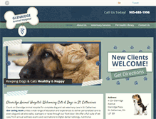 Tablet Screenshot of glenridgeanimalhospital.com